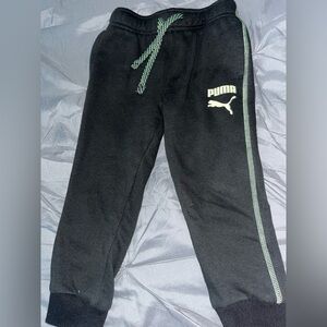Black Kids Puma Jogger Pants